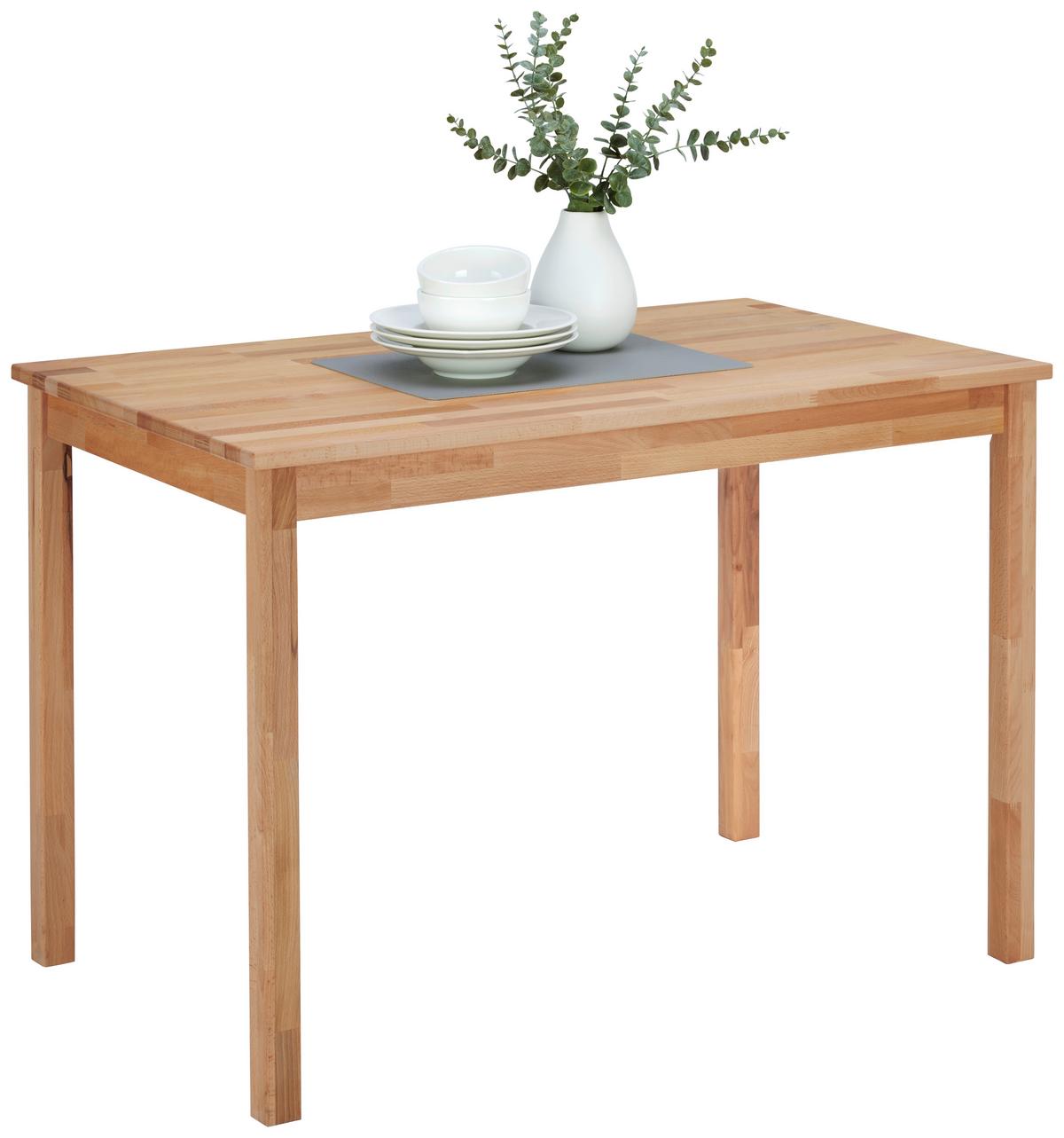 STÓŁ DO JADALNI ALEX - kolor bukowy, Konventionell, drewno (110/70/75cm) - Carryhome