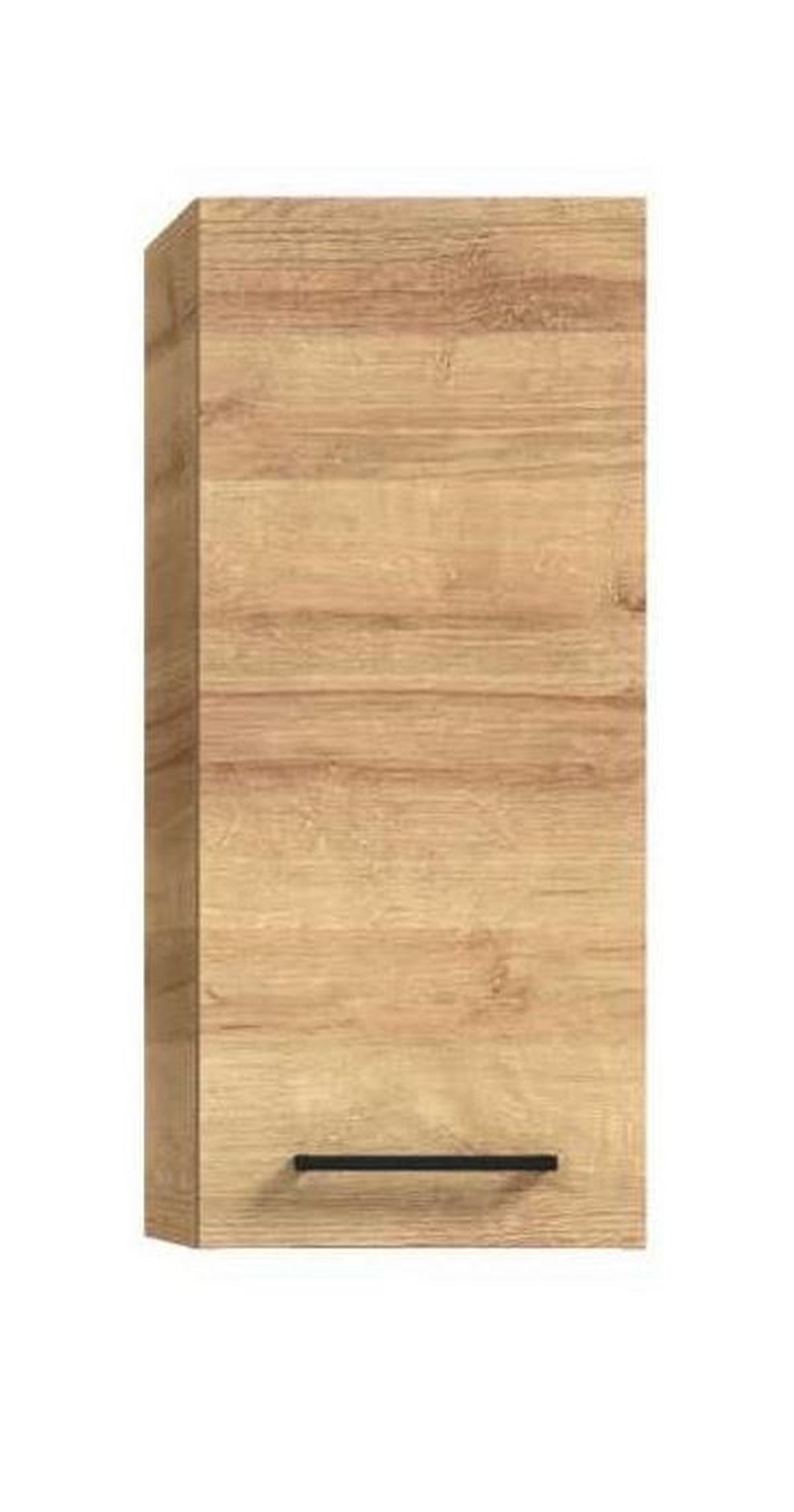 Gornji Element Za Kupaonicu Bavelli - boje hrasta/crna, Moderno, staklo/drvni materijal (30/70/32,5cm) - Pelipal