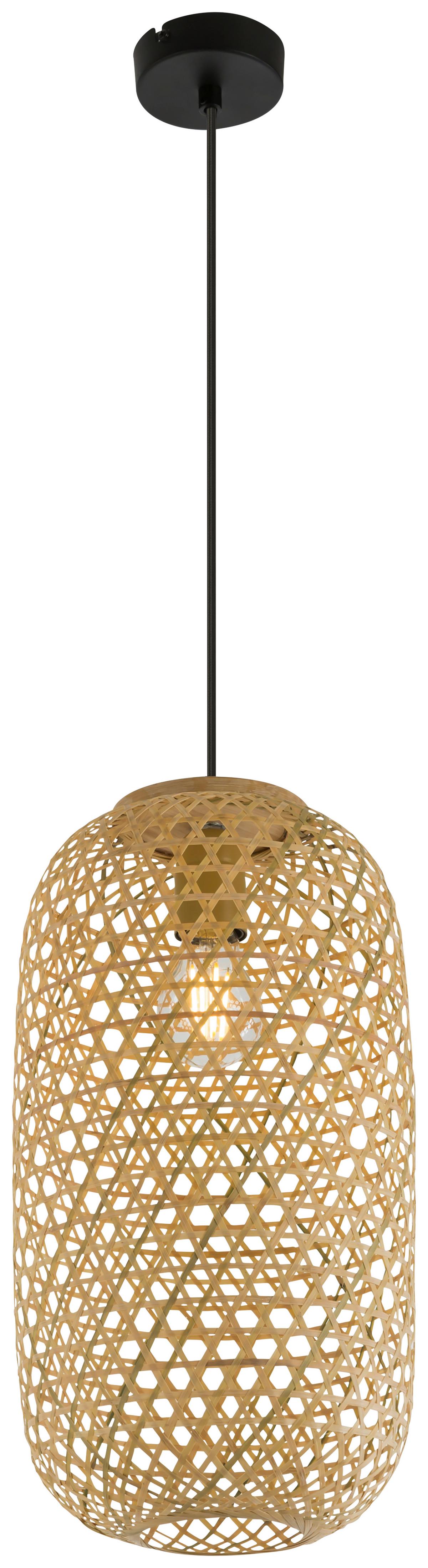 LAMPA WISZĄCA 15367H1 MIRENA - kolor naturalny, Natur, materiały naturalne (22/120cm) - Globo