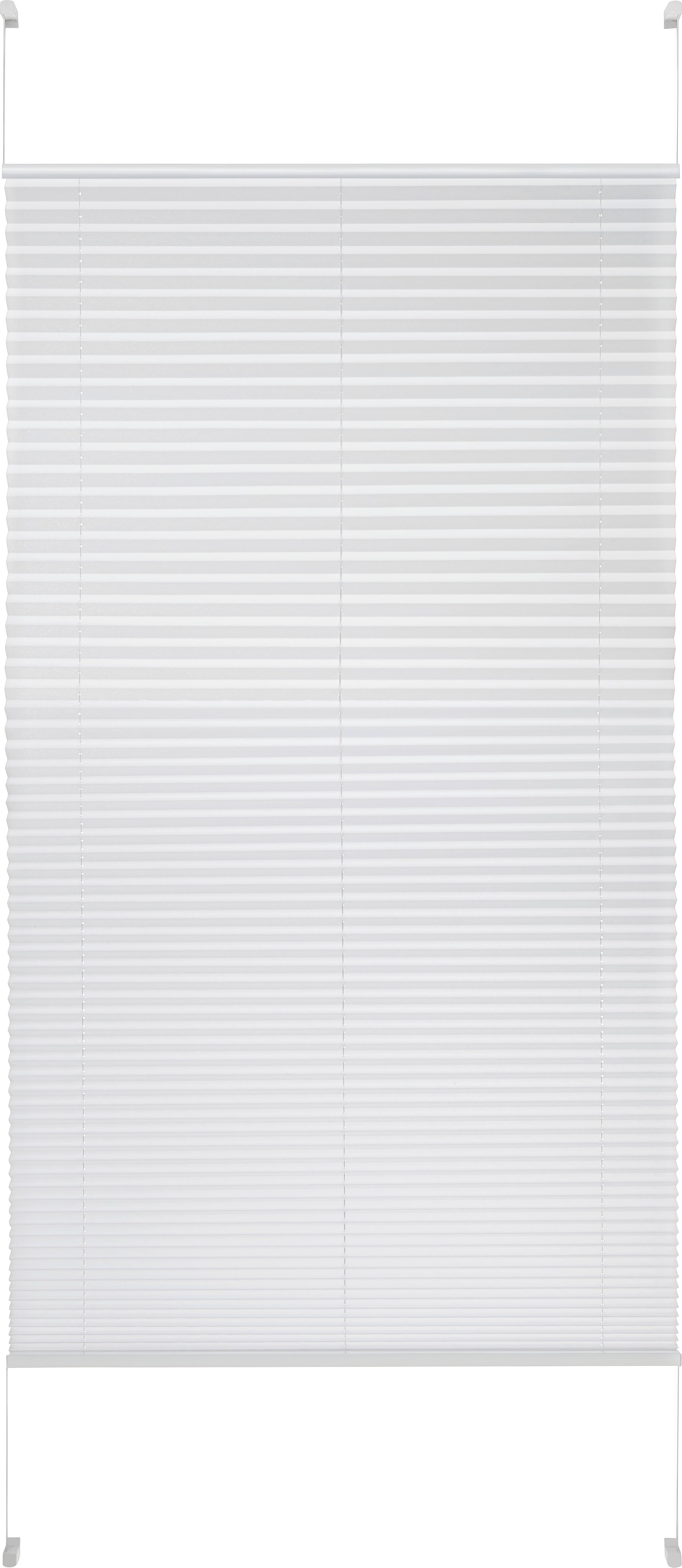 Plissee Light in Weiss ca. 90x210cm - Weiss, Textil (90/210cm) - Premium Living