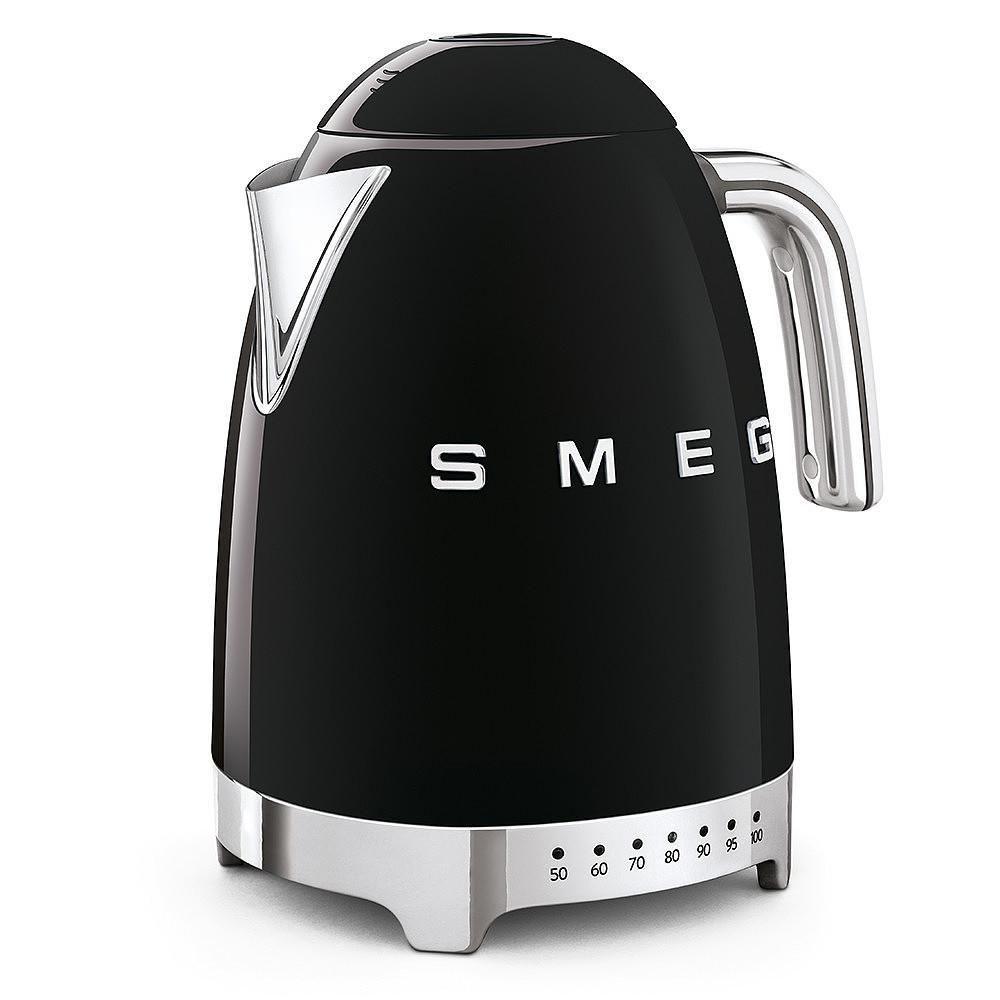 CZAJNIK ELEKTRYCZNY KLF04BLEU SMEG - czarny, Basics, metal (22,3/28/17,1cm) - SMEG
