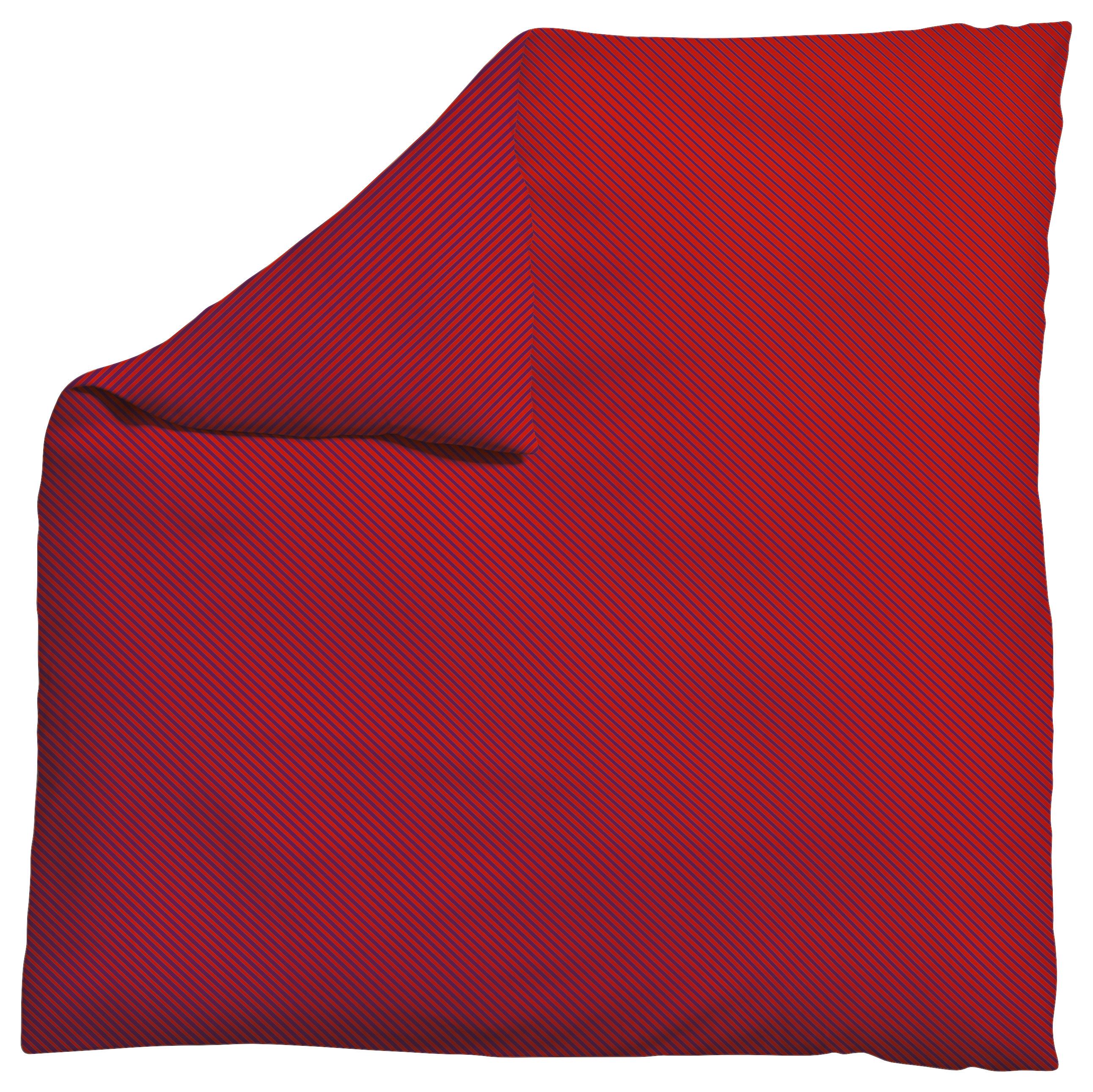 Bettdeckenbezug Woven Satin Lila/Rot ca. 200x200cm - Lila/Rot, Basics, Textil (200/200cm) - Schlafgut