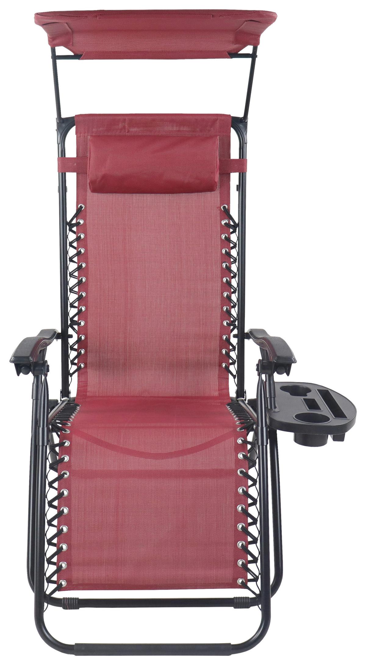 GARTENLIEGE MALTOSA XL - Rot, Modern, Textil/Metall (51/133/91cm) - Gardenson