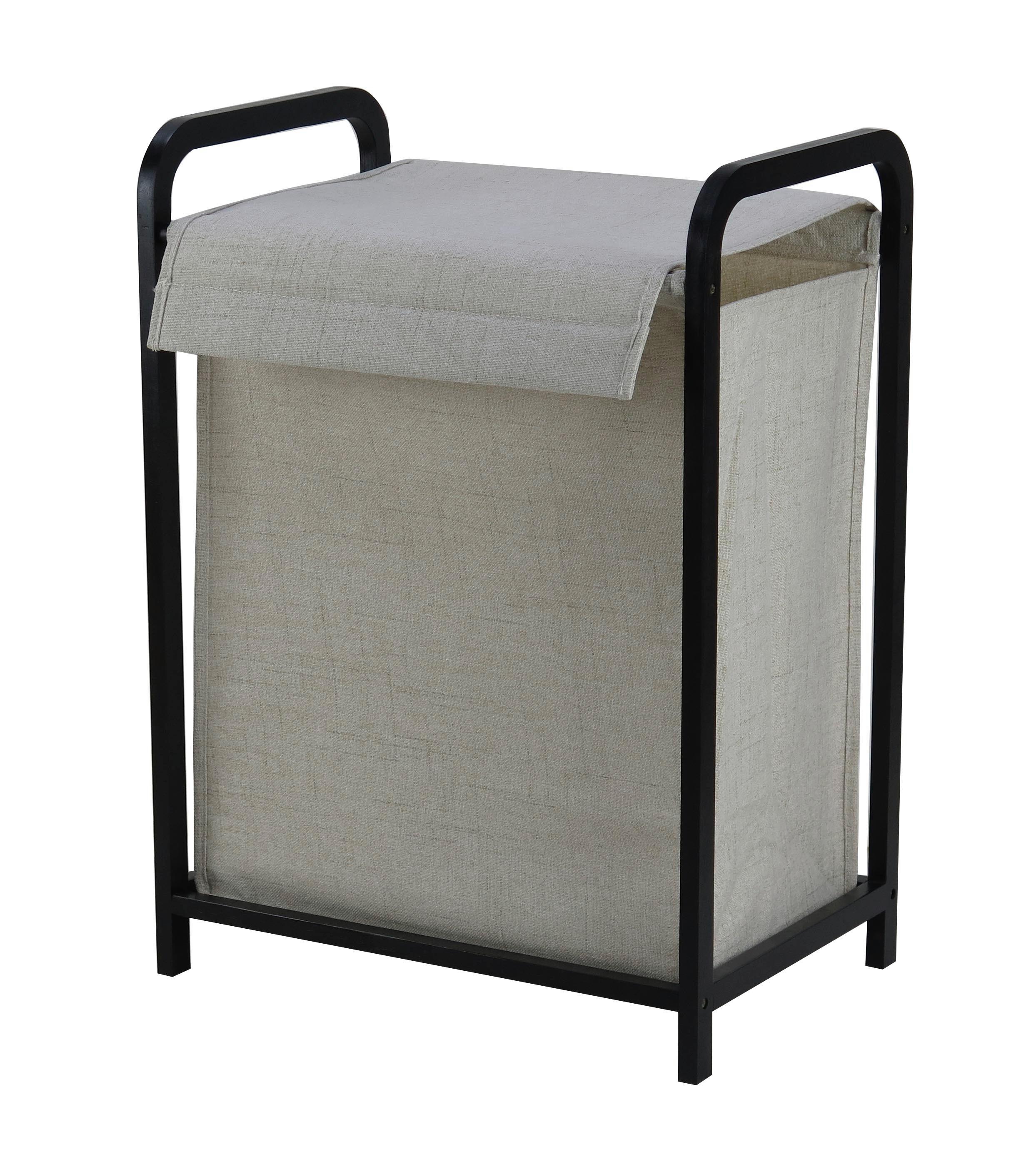 Košara Za Perilo Nuxio - črna/bež, Moderno, karton/tekstil (45/31/62cm) - Mömax