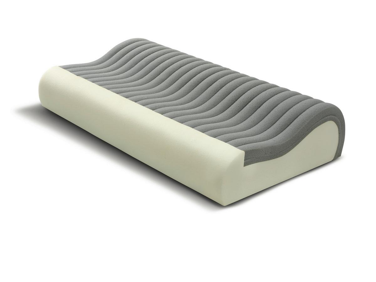 NACKENKISSEN FYNN BAMBOO 50X70 CM - Weiss, Design, Textil (50/70cm) - Billerbeck