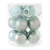 Christbaumkugel Noel I Mintgrün 15-teilig - Mintgrün, KONVENTIONELL, Glas (6cm) - Mömax
