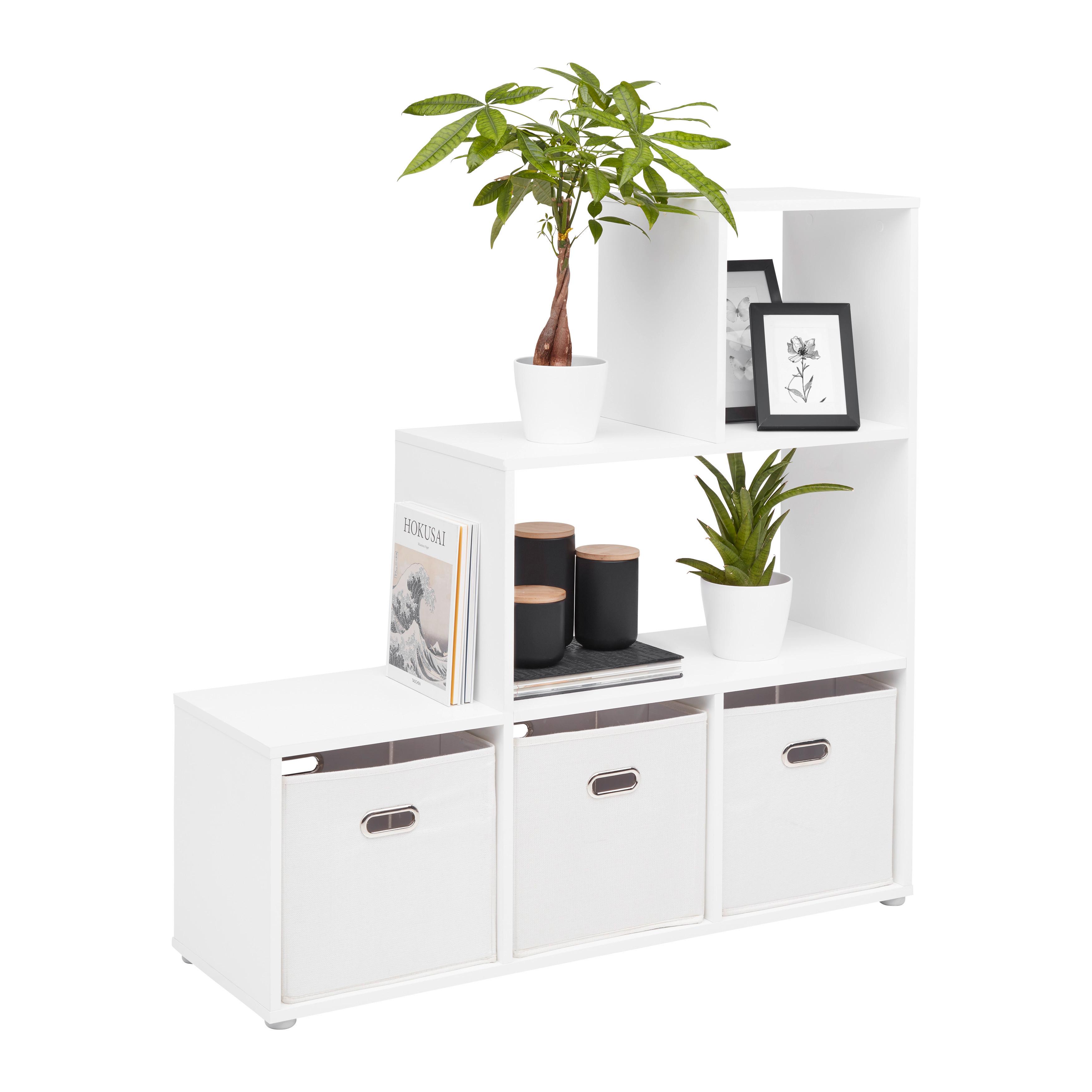 Regal Cassa 1 Weiss - Weiss, Konventionell, Holzwerkstoff (112/113/35cm) - Mömax