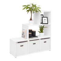 Regal Cassa 1 Weiss - Weiss, Konventionell, Holzwerkstoff (112/113/35cm) - Mömax