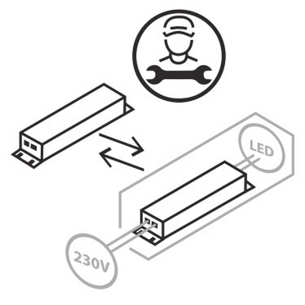 LED-Wandleuchte Carlo in Schwarz max. 4,5 Watt - Schwarz, MODERN, Kunststoff/Metall (13/3,7/8cm)