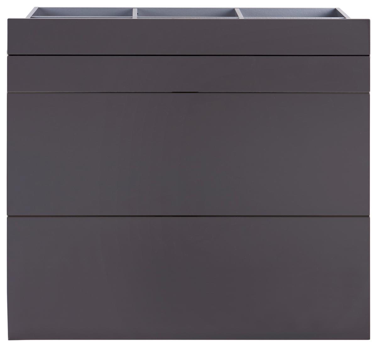 Schubladenset Unit in Anthrazit - MODERN, Holzwerkstoff (91/83/47cm) - Based