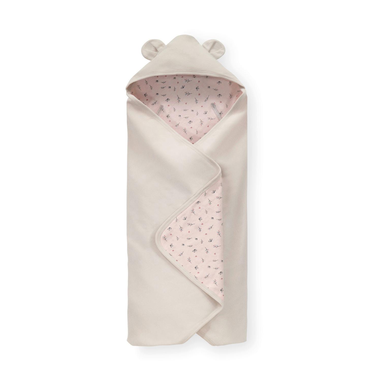 BECIK SNUGGLE N DREAMS - beżowy/jasnoróżowy, Trend, tkanina (80/80cm) - Hauck
