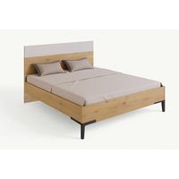Krevet Sposami - kašmir/hrast Artisan, Moderno, drvni materijal/metal (180/200cm) - Premium Living