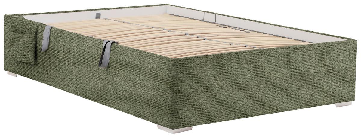 PAT REMI DECOR MASLINIU - culoare natur/măsliniu, Konventionell, lemn/textil (140/200cm) - Mömax