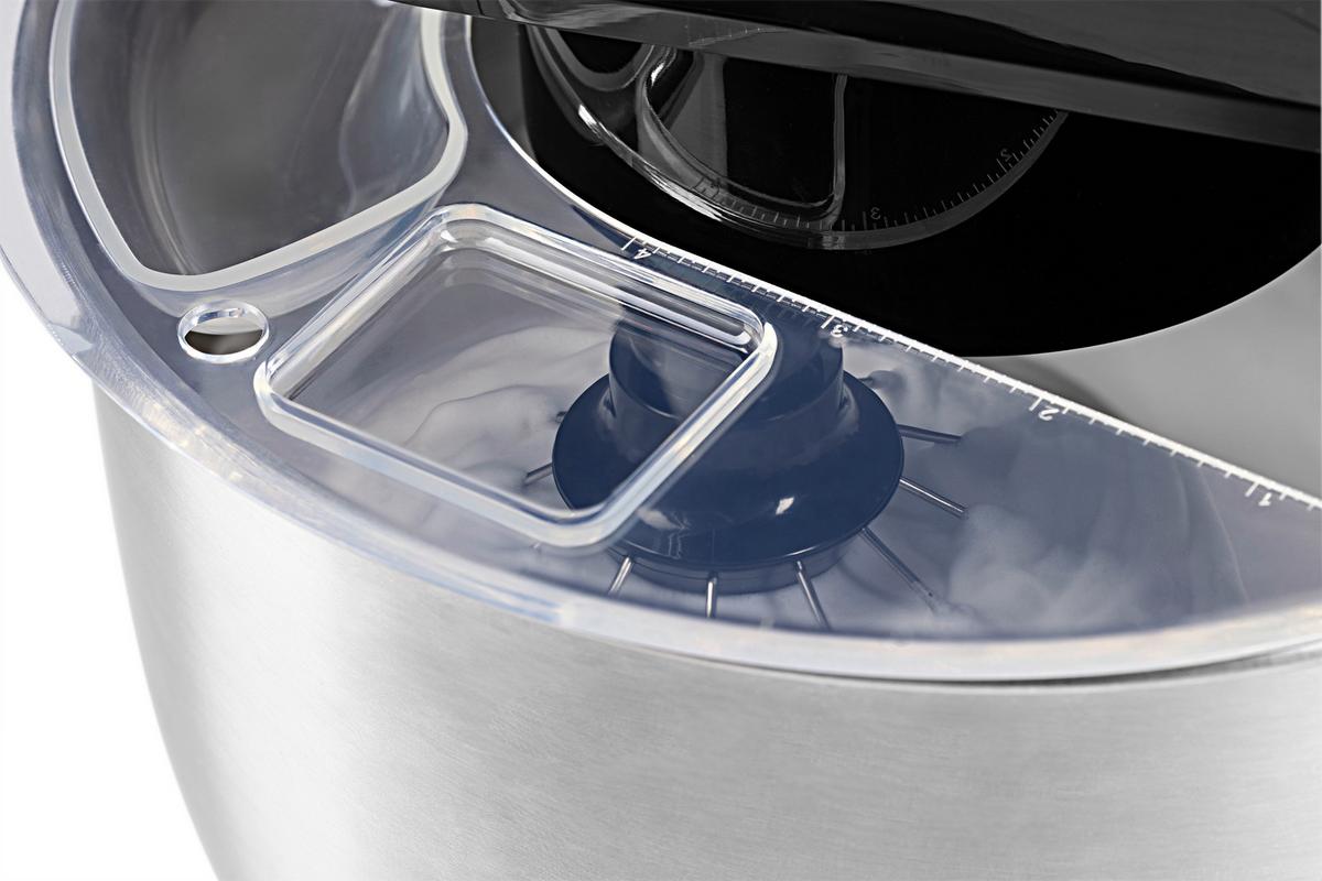 Küchenmaschine Gourmetmaxx Schwarz/Edelstahlf. max. 1500W - Edelstahlfarben/Schwarz, Basics, Kunststoff/Metall (36/22,5/39cm)