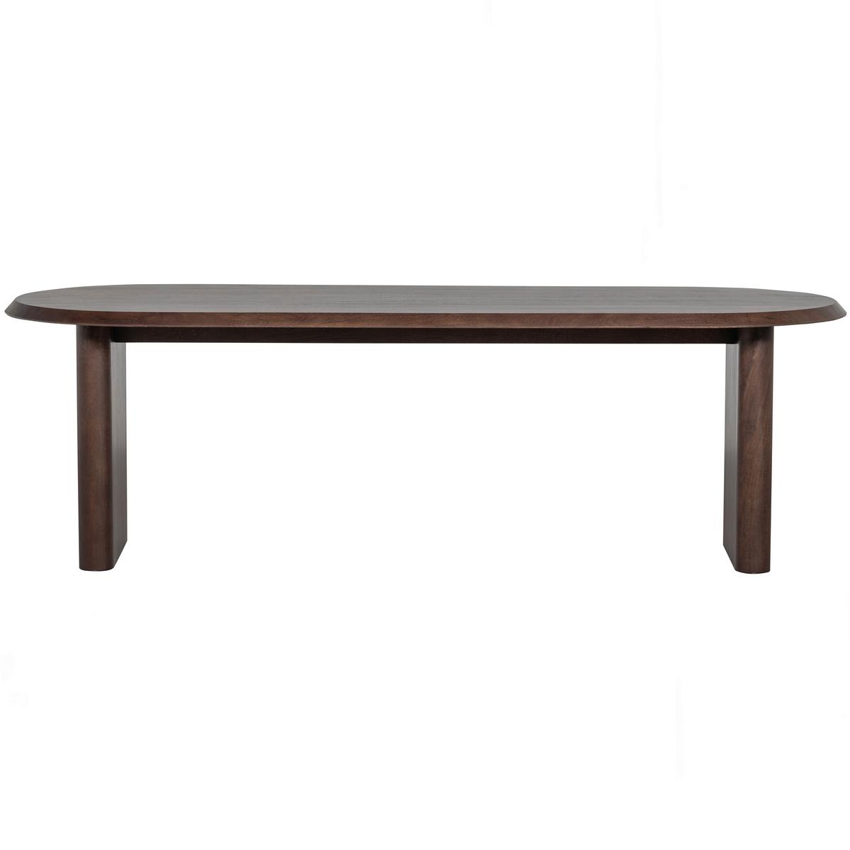 Esstisch Ellips Walnussfarben L: 240cm - Walnussfarben, MODERN, Holz (240/90/75cm) - Livetastic