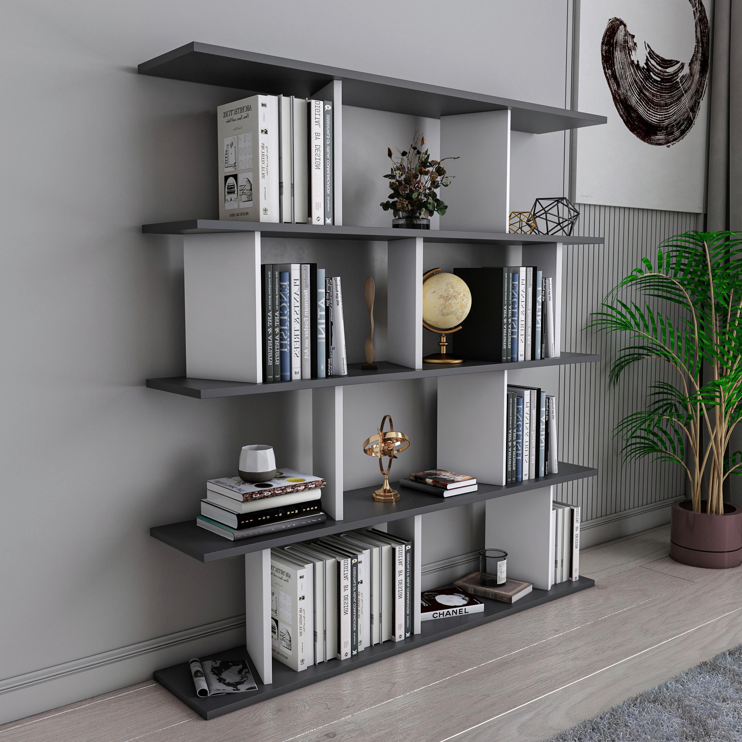Regal Jorin - Design, leseni material (130/137/25cm) - Livetastic
