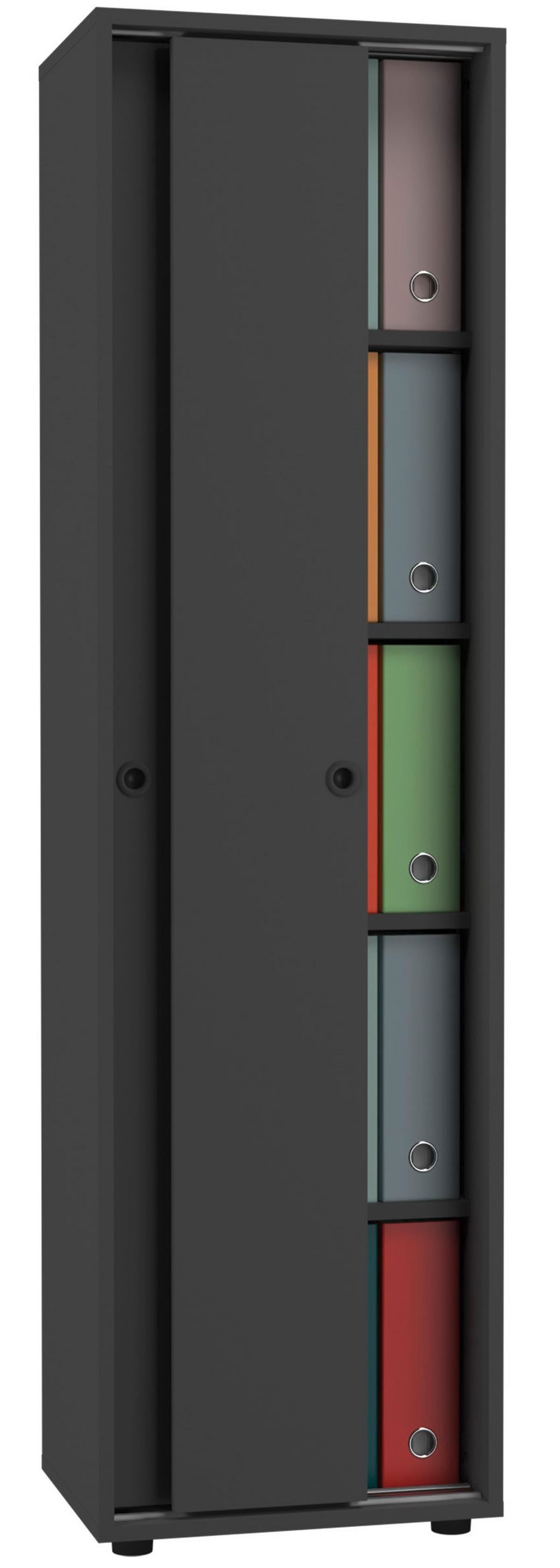 Arhivska Omara Ulas, Antracit - antracit, Design, leseni material (49/168/38cm) - MID.YOU
