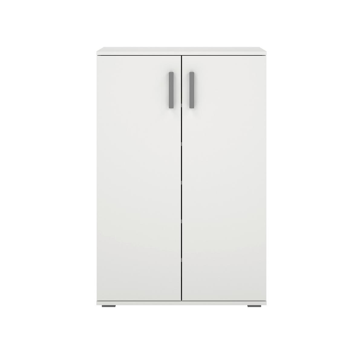 Schuhschrank Jimmy II Weiß - Weiß, KONVENTIONELL, Holzwerkstoff/Kunststoff (70/106/33,4cm) - Mömax