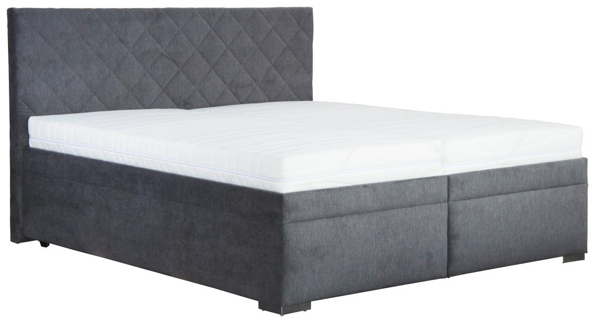 Tapecirani Krevet Klara - siva/tamno siva, Moderno, drvo/tekstil (180/200cm)