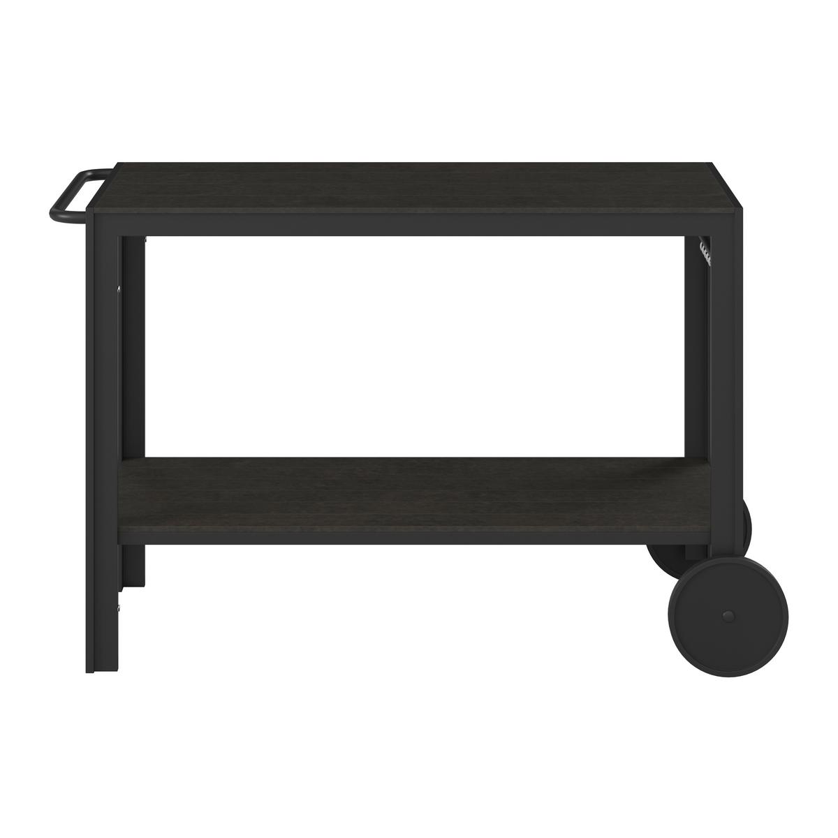 WÓZEK OGRODOWY DO SERWOWANIA CASTA - czarny, Modern, tworzywo sztuczne/metal (45/74/105cm) - Ambia Garden
