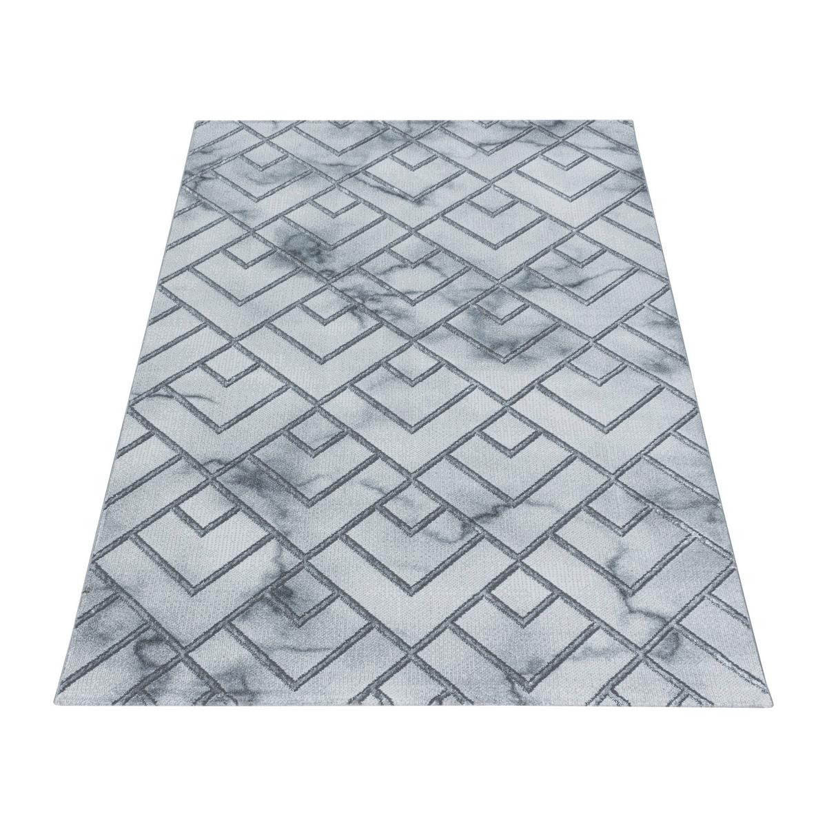 Webteppich Naxos Silberfarben ca. 140x200cm - Silberfarben, Design, Textil (140/200cm)