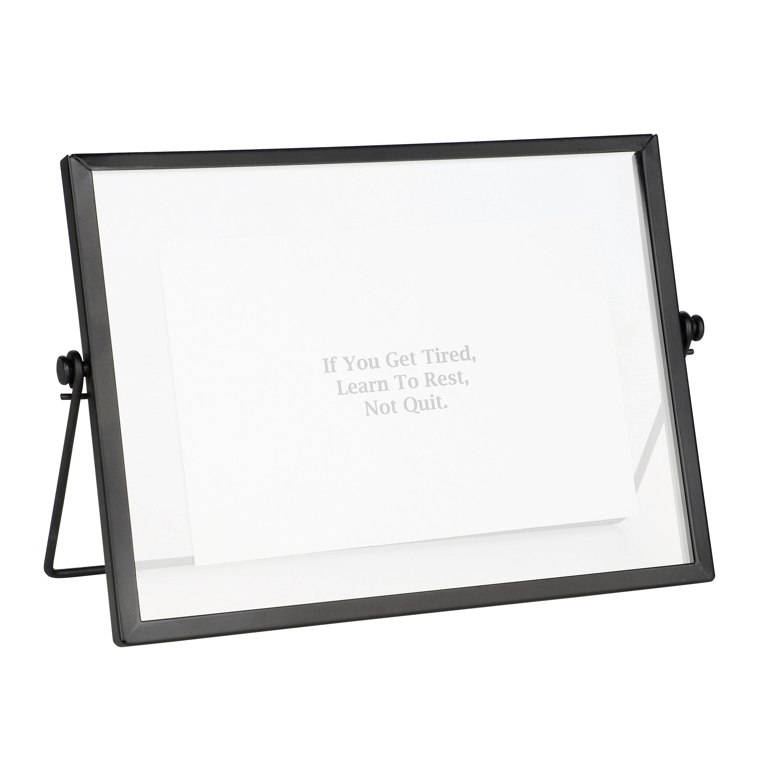 Rahmen Renabie Schwarz matt ca. 20,5x15,3cm - Schwarz, Trend, Glas/Metall (20,5/1,2/15,3cm) - Eglo
