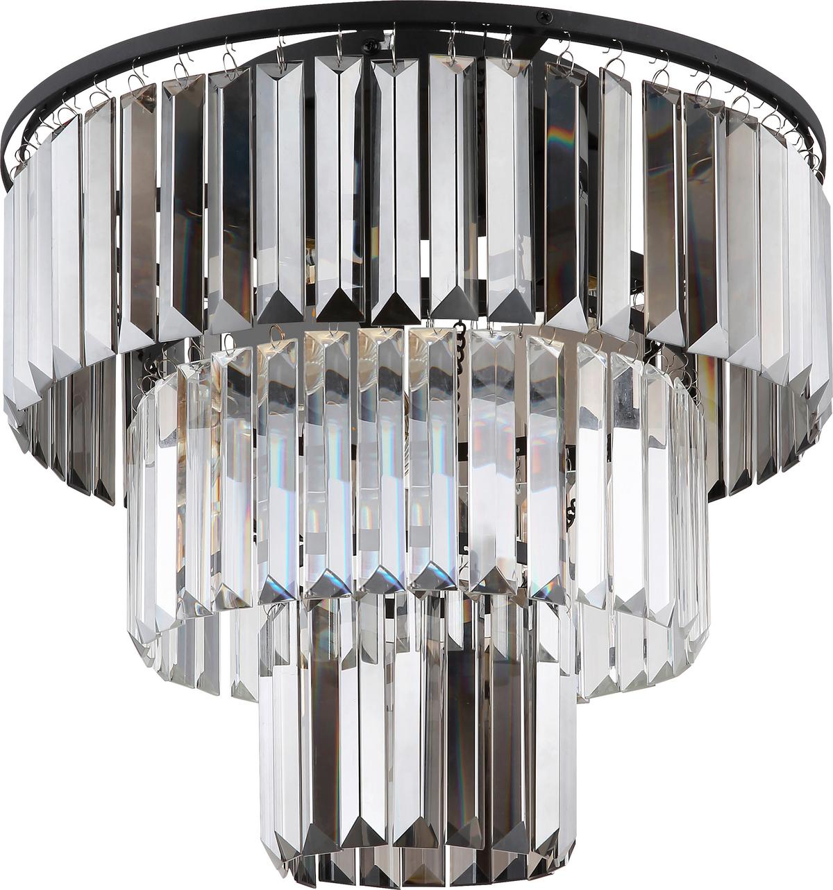 Deckenleuchte Asmir Schwarz/Chrom max. 40 Watt - Chromfarben/Schwarz, MODERN, Kunststoff/Metall (40/33cm)