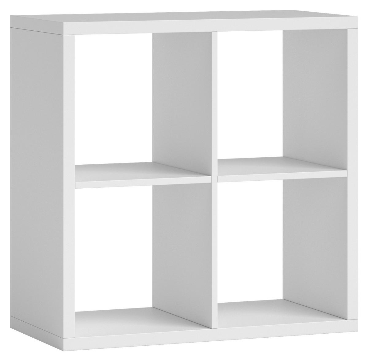 REGAŁ DZIAŁOWY STYLE - biały, Design, materiał drewnopochodny (77/77/38cm) - Carryhome
