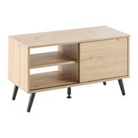 Phonotisch Move Eiche Artisan/Schwarz - Schwarz/Eiche Artisan, MODERN, Holzwerkstoff/Metall (80/46/35cm) - Based