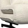 BÄDDFÅTÖLJ LUNA - vit/svart, Modern, metall/textil (92/86/80cm) - Bessagi Home