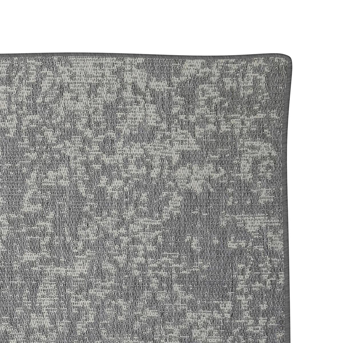 Outdoorteppich Viento Grau/Weiß ca. 120x170 cm - Grau, MODERN, Textil (120/170cm) - Bessagi Garden