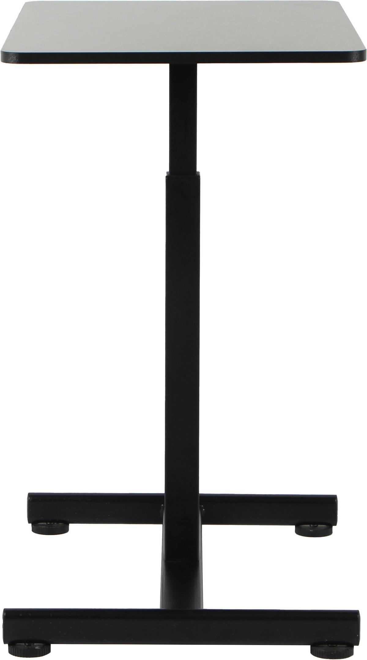 Schreibtisch Danny Schwarz - Schwarz, MODERN, Holzwerkstoff/Metall (75/48/75-110cm) - Mömax