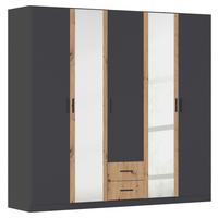 DULAP USI ROTATIVE DESPINA - stejar Artisan/gri, Konventionell, material pe bază de lemn (226/210/54cm)