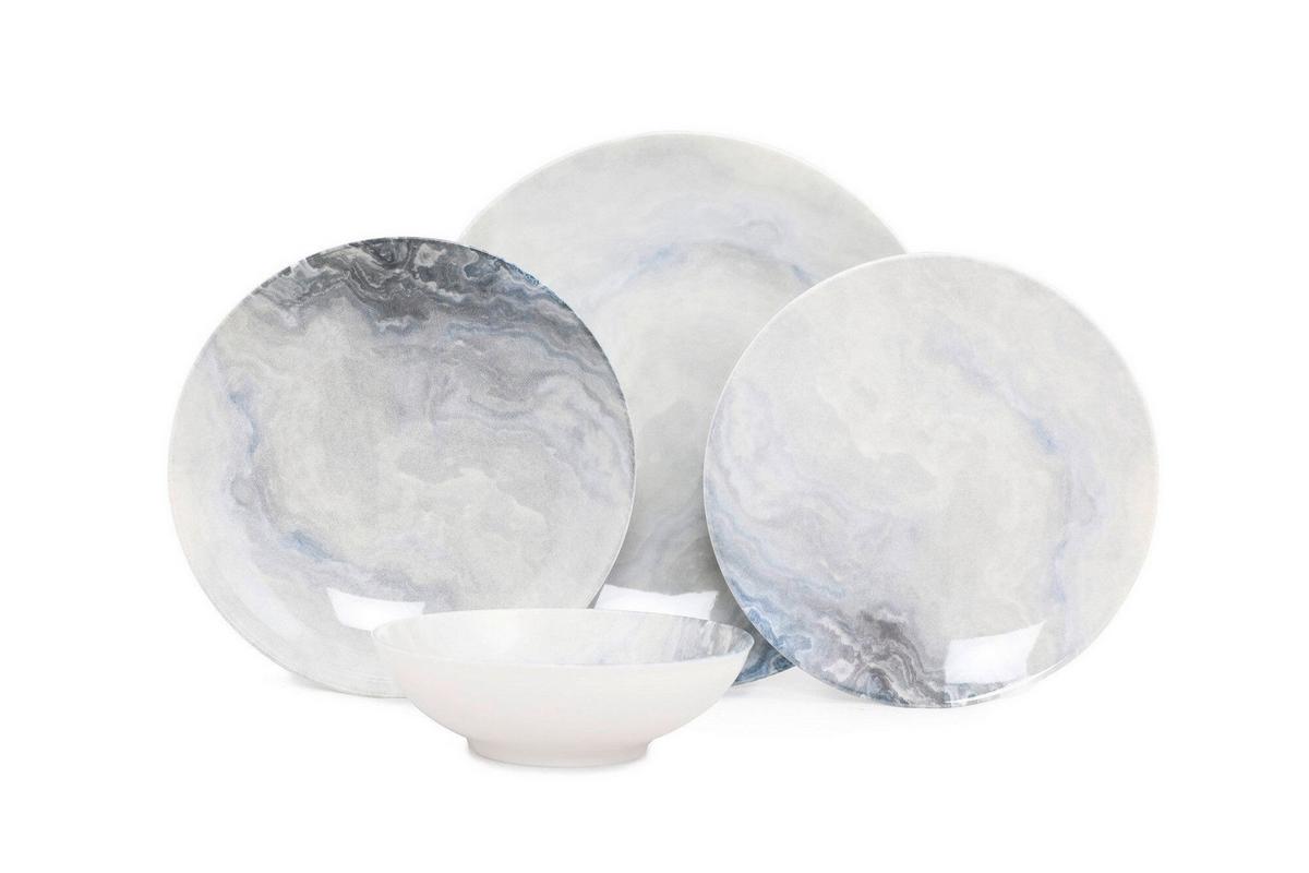 SERWIS OBIADOWO-ŚNIADANIOWY VADUZ - różnokolorowy, Basics, ceramika