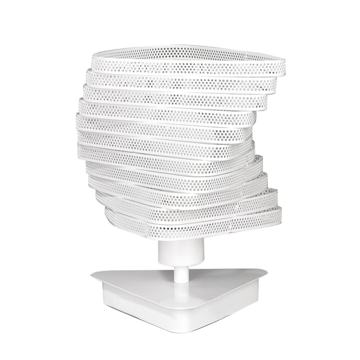 Nachttischleuchte Bianco Weiß max. 22 Watt - Weiß, Design, Metall (20/27cm)