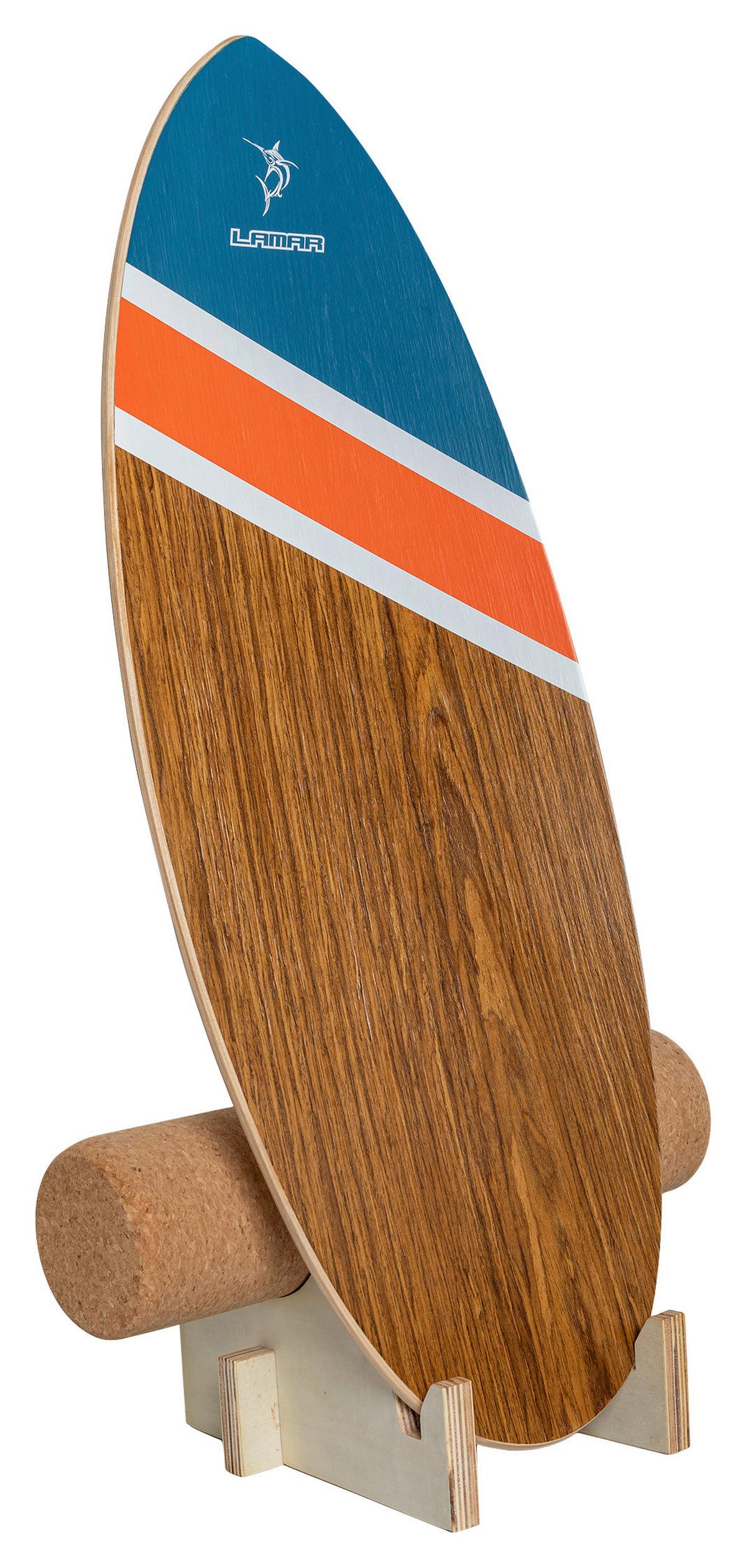 PLATFORMA DO BALANSOWANIA SURF BALANCE BOARD - brązowy, Konventionell, tworzywo sztuczne/drewno (74/30/1,2cm)