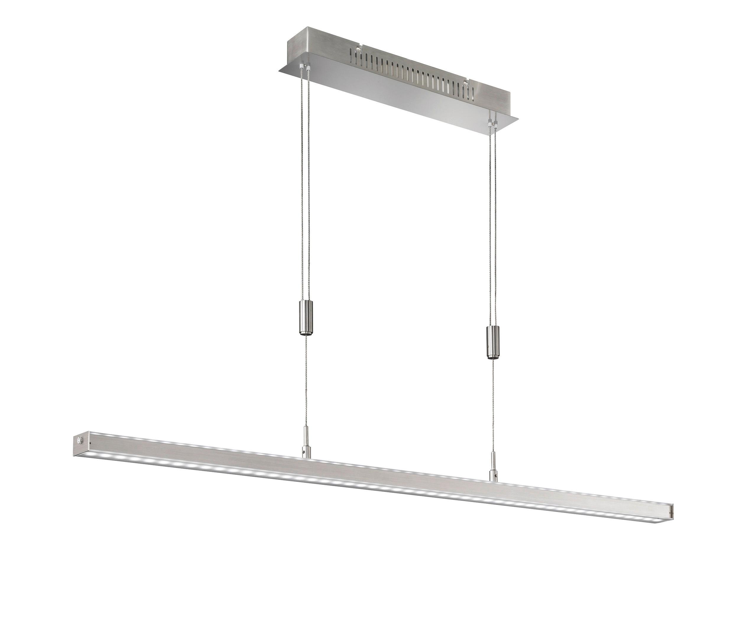 LAMPA WISZĄCA LED 60008 VITAN - kolor niklowy, Design, metal (150/7/90-150cm) - Fischer & Honsel