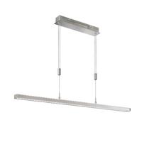 LAMPA WISZĄCA LED 60008 VITAN - kolor niklowy, Design, metal (150/7/90-150cm) - Fischer & Honsel