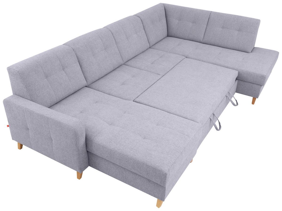 Coltar LARS U - gri, Modern, lemn/textil (161/299/187cm) - Best Price