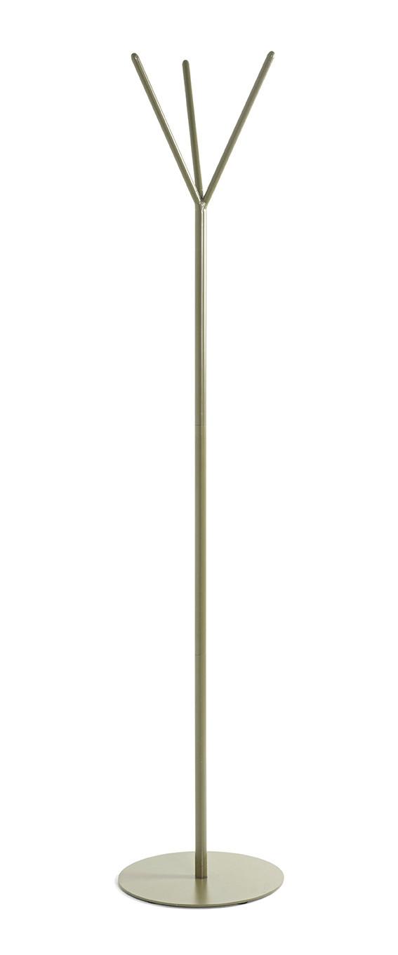 STOJAK NA UBRANIA SIMON - zielony, Design, metal (35/173/35cm)