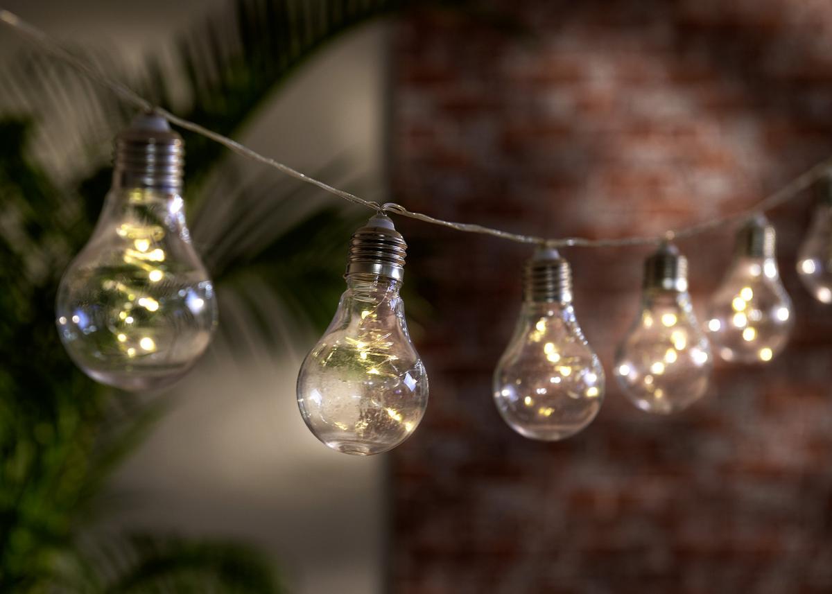LAMPA SOLARNA KARL - czarny/przezroczysty, Lifestyle, tworzywo sztuczne/metal (380cm) - Ambia Garden