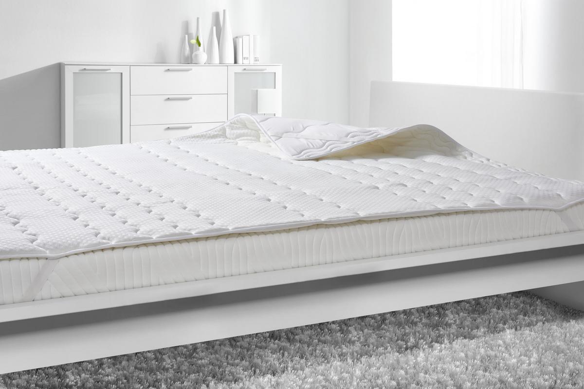 Unterbett Visco in Weiss ca. 90x200cm - (90/200cm) - Nadana