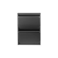 Billenős Cipősszekrény Black 2 - fekete, Design, fém (50/70/15cm)