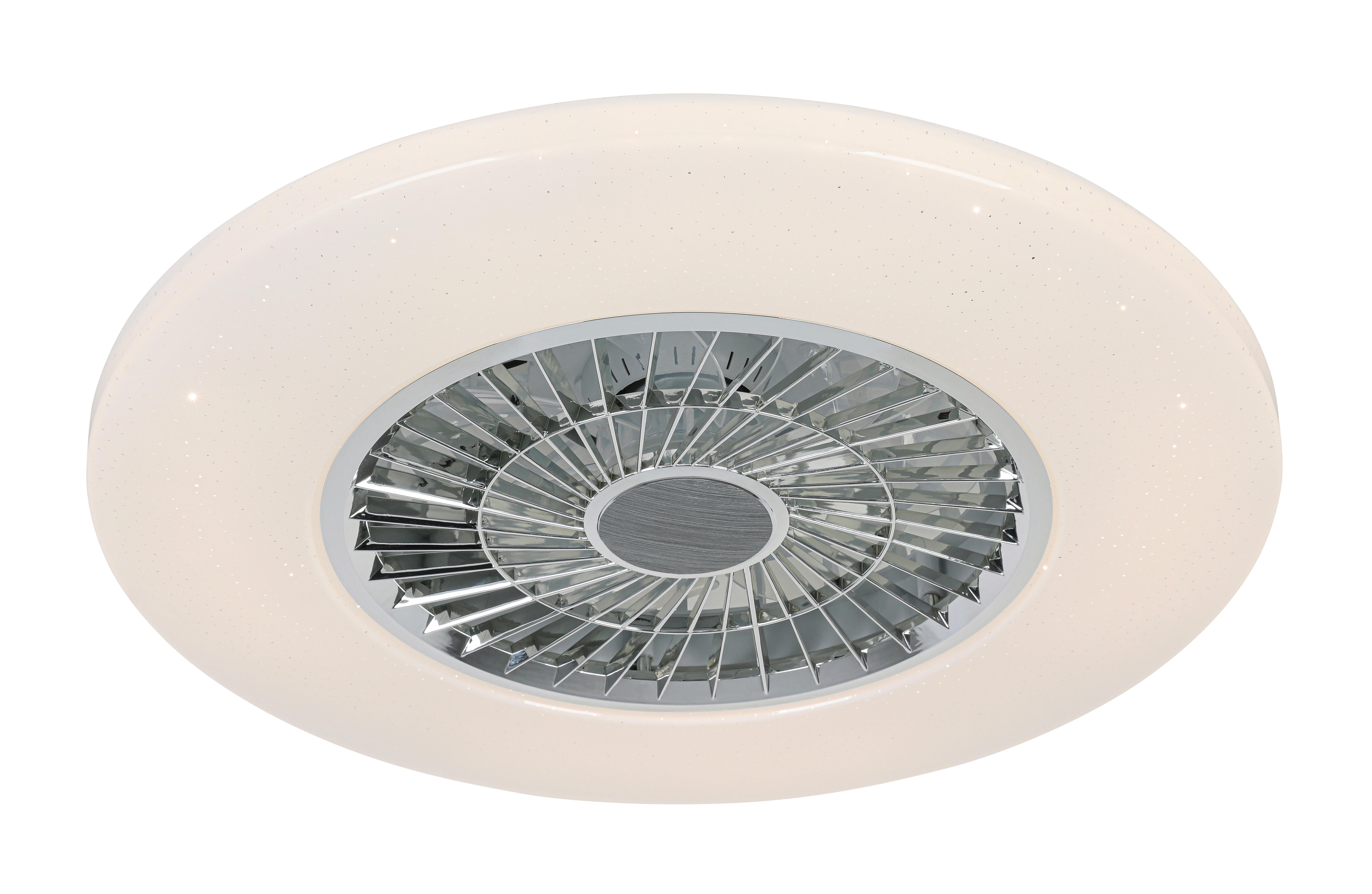 LED-TAKLAMPA LUFTIKU - vit/kromfärg, Klassisk, metall/plast (58/14,5cm) - Premium Living