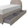 BARN-/JUNIORSÄNG NINA - taupe, Modern, metall/trä (90/200cm) - Bessagi Kids