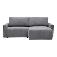 Coltar DAVE -BEST PRICE - gri închis, Modern, textil (227/92/146cm) - Best Price