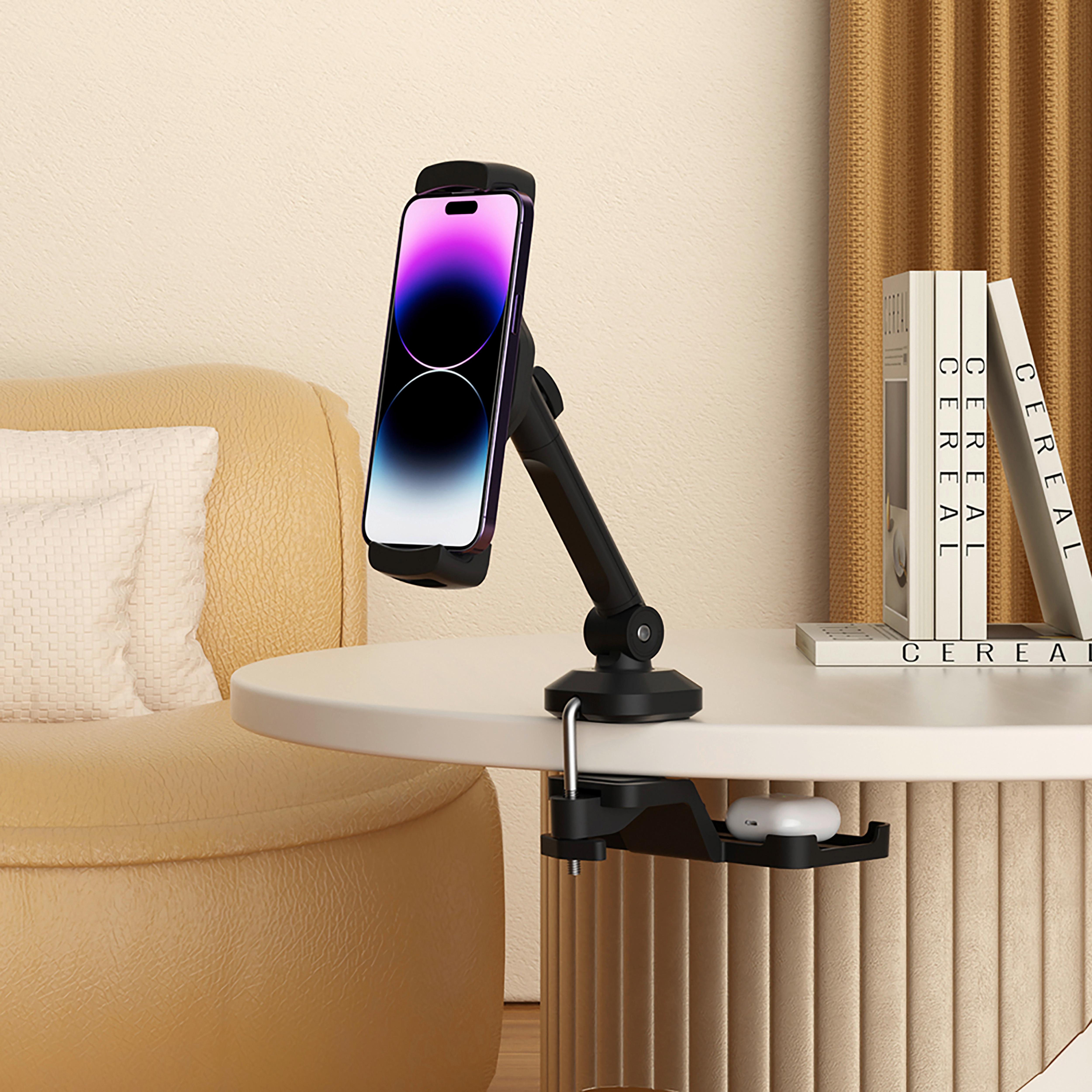 Držalo Za Mobitel Flexmobi Iii, Črna - črna, Moderno, kovina/umetna masa (15,5/22cm) - MID.YOU