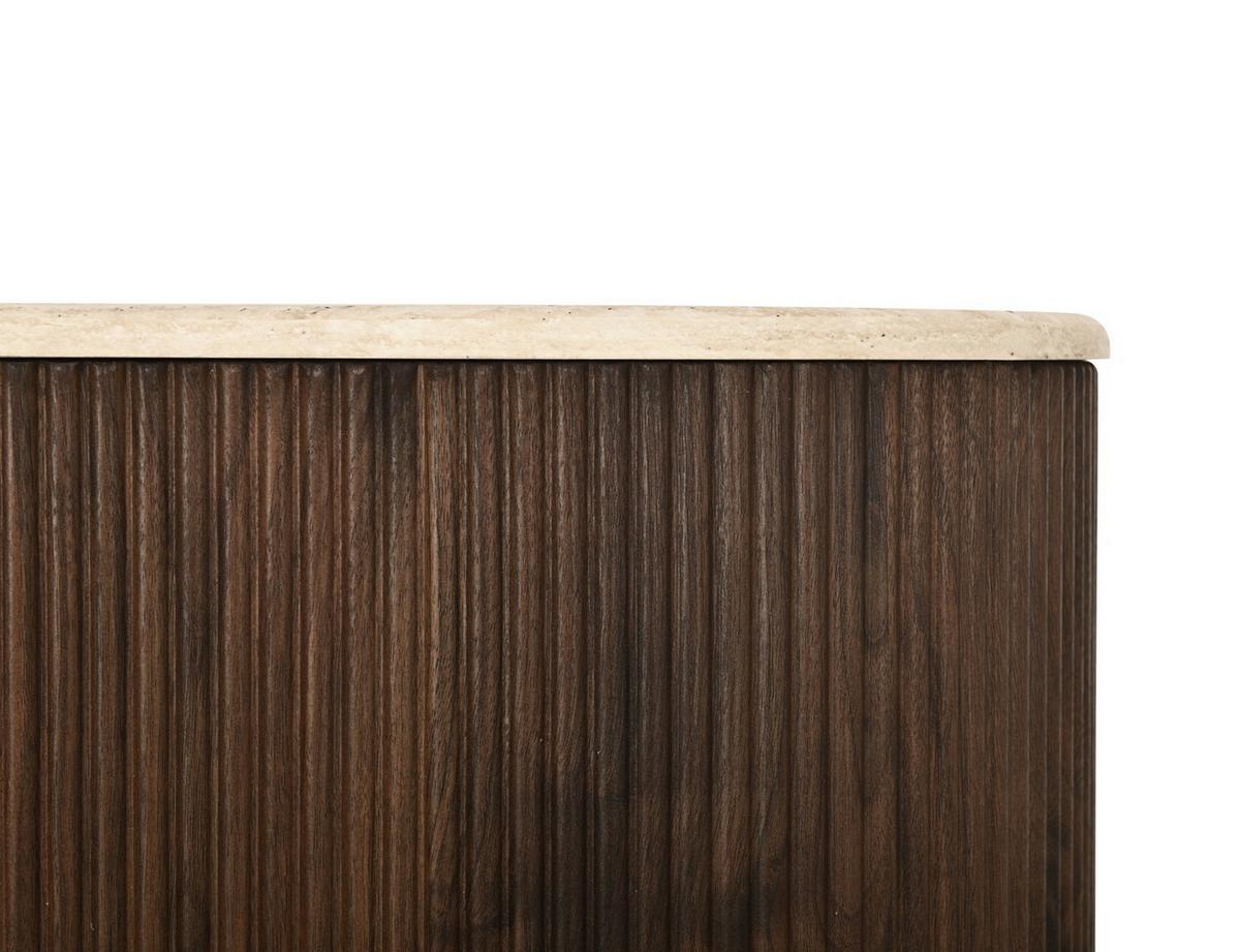 STOLIK KAWOWY STANLEY - kolor orzecha włoskiego, Design, materiał drewnopochodny (90/60/34cm) - MID.YOU