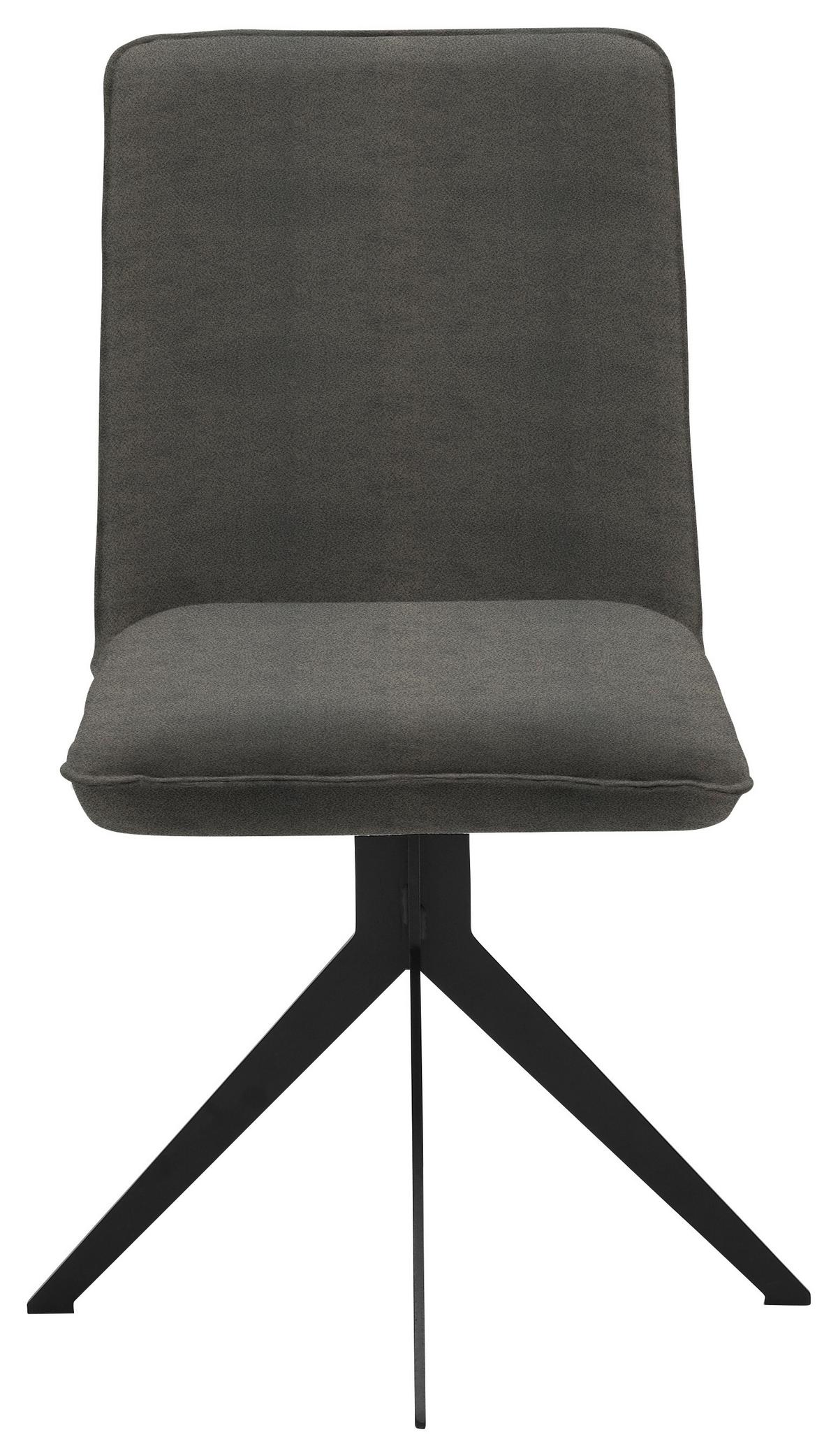 KRZESŁO MALIBU - czarny/szary, Design, metal/tkanina (46,5/87/64cm) - Voleo