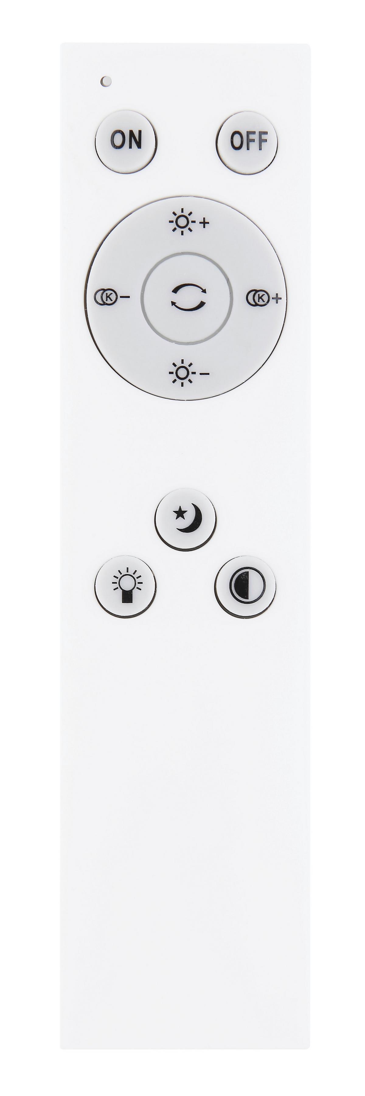 Led Stropna Svjetiljka 41/6 Cm - bijela/srebrne boje, Basics, metal/plastika (41/6cm) - Globo